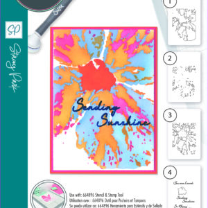 Sizzix™ A6 Layered Stencils 4PK – Cosmopolitan, Floral Impressions by Stacey Park