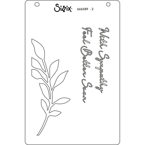 Sizzix™ A6 Layered Stencils 4PK – Cosmopolitan, Frond by Stacey Park - Image 4