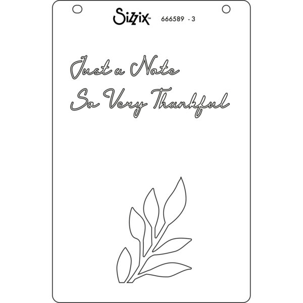 Sizzix™ A6 Layered Stencils 4PK – Cosmopolitan, Frond by Stacey Park - Image 5