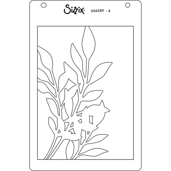 Sizzix™ A6 Layered Stencils 4PK – Cosmopolitan, Frond by Stacey Park - Image 6