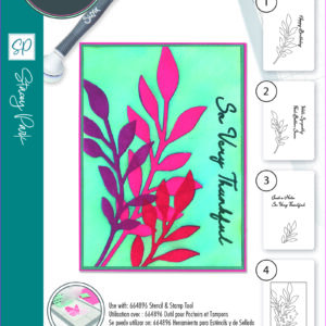 Sizzix™ A6 Layered Stencils 4PK – Cosmopolitan, Frond by Stacey Park