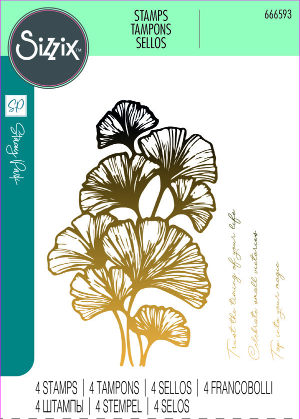 Sizzix™ Clear Stamps Set 4PK – Cosmopolitan, Inspire by Stacey Park