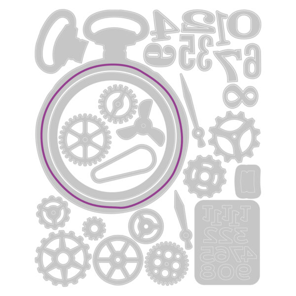 Tim Holtz® Alterations | Sizzix Thinlits™ Die Set 29PK - Vault Watch Gears - Image 3