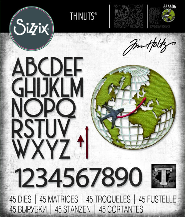 Tim Holtz® Alterations | Sizzix Thinlits™ Die Set 45PK - Vault World Travel
