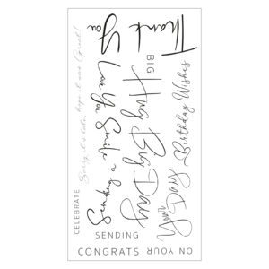 Sizzix Clear Stamps Set 14PK – Daily Sentiments #2 By Lisa Jones