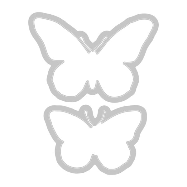 Sizzix™ A5 Clear Stamps Set 8PK w/2PK Framelits® Die Set Painted Pencil Butterflies by 49 and Market - Image 4