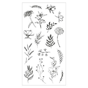 Sizzix Clear Stamps Set 17PK – Garden Botanicals By Lisa Jones