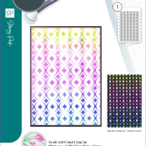 Sizzix A5 Stencil 1PK – Cosmopolitan, Uptown Adornment By Stacey Park