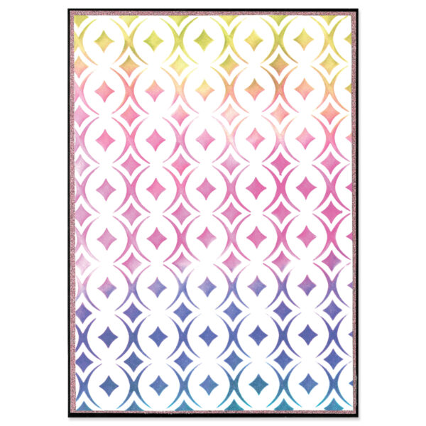 Sizzix A5 Stencil 1PK – Cosmopolitan, Uptown Adornment By Stacey Park - Image 2