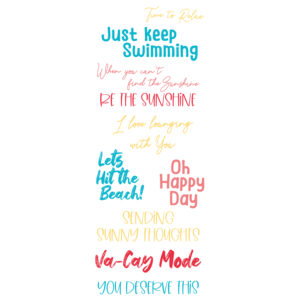 Sizzix Clear Stamps Set 10PK – Va-Cay Mode By Catherine Pooler