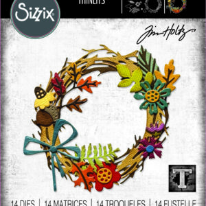Tim Holtz® Alterations | Sizzix Thinlits™ Die Set 14PK - Vault Foliage Wreath