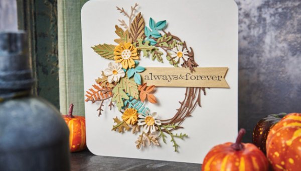 Tim Holtz® Alterations | Sizzix Thinlits™ Die Set 14PK - Vault Foliage Wreath - Image 4