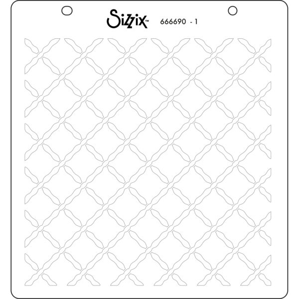 Sizzix Layered Stencil 4PK - Watercolor Flowers & Lattice By Eileen Hull - Image 3