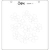 Sizzix Layered Stencil 4PK - Watercolor Flowers & Lattice By Eileen Hull - Image 4