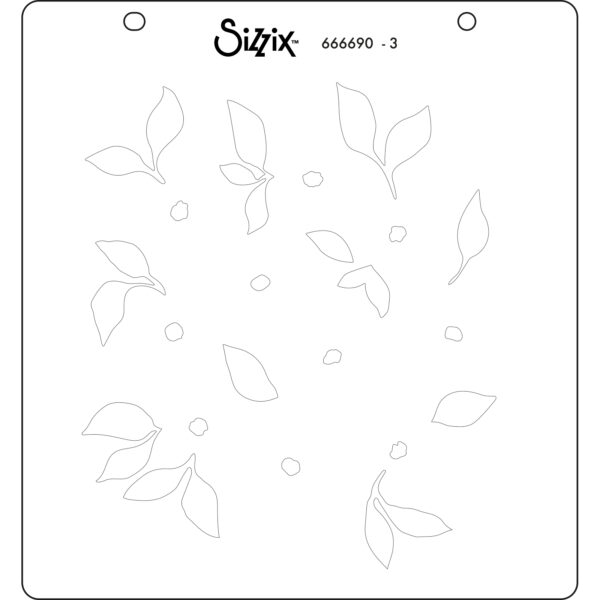 Sizzix Layered Stencil 4PK - Watercolor Flowers & Lattice By Eileen Hull - Image 5