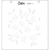 Sizzix Layered Stencil 4PK - Watercolor Flowers & Lattice By Eileen Hull - Image 6