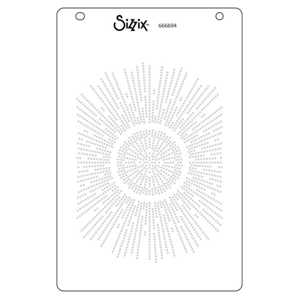 Sizzix A6 Stencil 1PK - Cosmopolitan, Shine Bright #2 By Stacey Park - Image 3