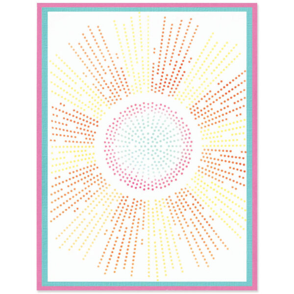 Sizzix A6 Stencil 1PK - Cosmopolitan, Shine Bright #2 By Stacey Park - Image 2