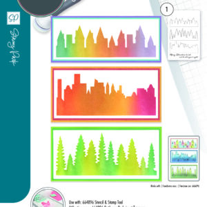 Sizzix A5 Stencil 1PK - Cosmopolitan, The View #2 By Stacey Park