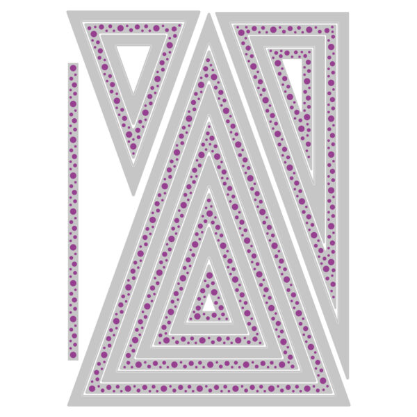 Sizzix Framelits Die Set 16PK - Fanciful Framelits, Patti's Perfect Triangles By Stacey Park - Image 3