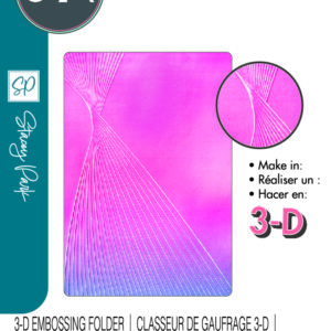 Sizzix 3-D Textured Impressions Embossing Folder - Cosmopolitan, French Twist By Stacey Park