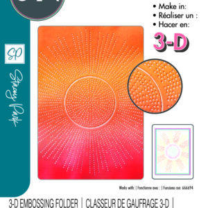 Sizzix 3-D Textured Impressions Embossing Folder - Cosmopolitan, Shine Bright By Stacey Park