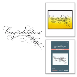 Copperplate Congratulations Press Plate