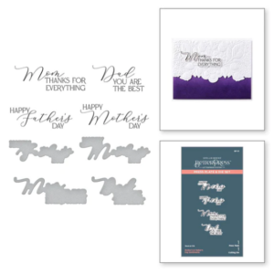 Mother's & Father's Day Sentiments Press Plate