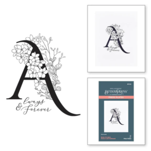 Floral A and Sentiment Press Plate