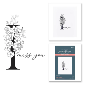 Floral I and Sentiment Press Plate