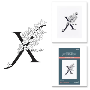 Floral X and Sentiment Press Plate
