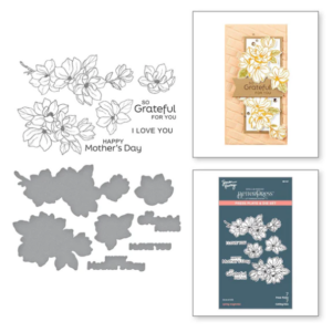 Spring Magnolias Press Plate & Die Set