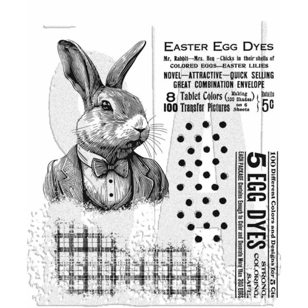 Tim Holtz® Stampers Anonymous Cling Mount Sets -- Mr. Rabbit CMS478