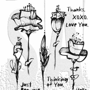 Tim Holtz® Stampers Anonymous Cling Mount Sets -- Abstract Florals CMS479