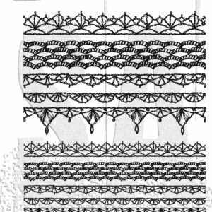 Tim Holtz® Stampers Anonymous Cling Mount Sets -- Crochet Trims CMS480