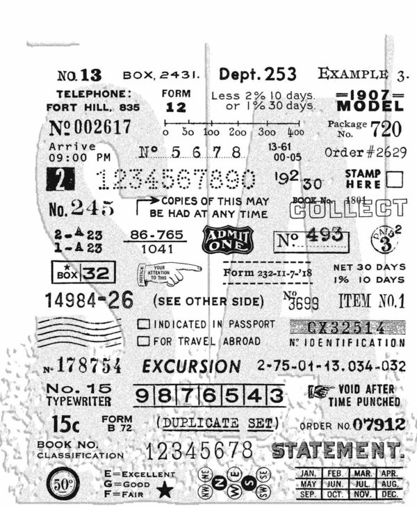 Tim Holtz® Stampers Anonymous Cling Mount Sets -- Tidbits CMS488