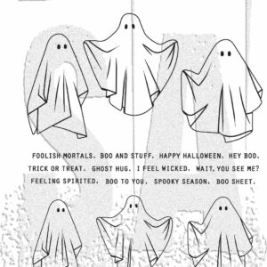 Tim Holtz® Stampers Anonymous Cling Mount Sets -- Spooky Spirits CMS492