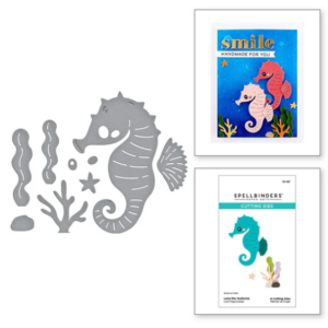 Luna the Seahorse Etched Dies