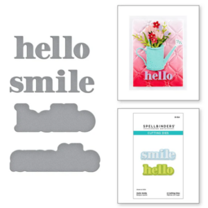 Hello Smile Etched Dies