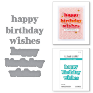 Happy Birthday Wishes Etched Dies