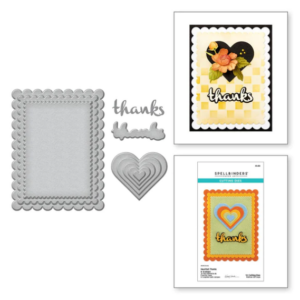 Heartfelt Thanks & Scallops Etched Dies