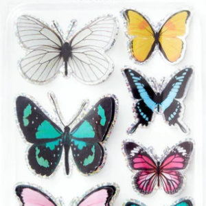 Misty Morning Butterflies Stickers