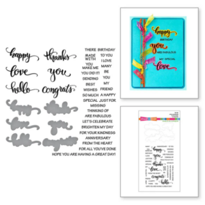 All the Sentiments Clear Stamp & Die Set
