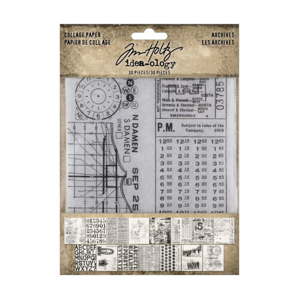 Tim Holtz® Idea-ology™ Paperie - Collage Paper Archives