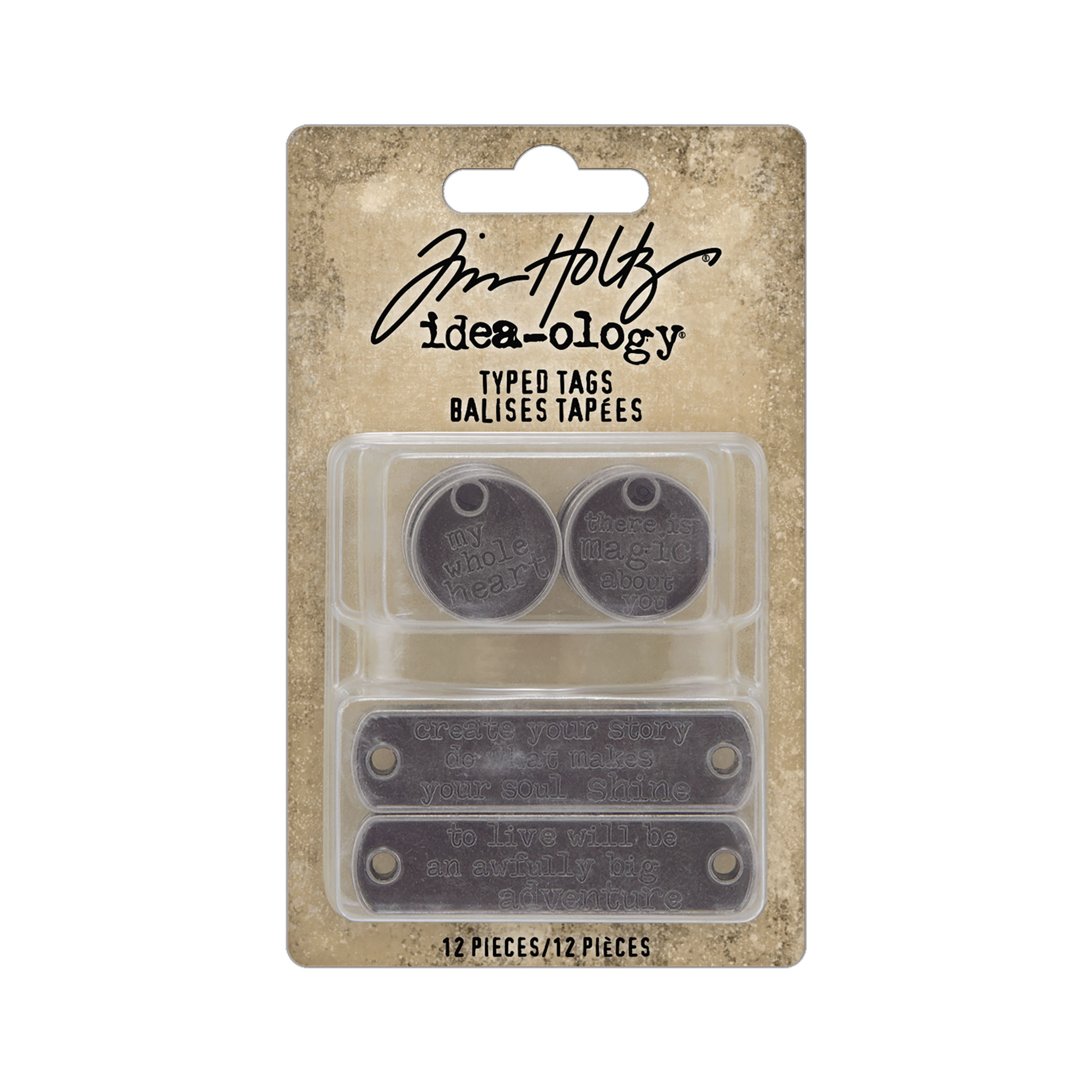 Tim Holtz® Idea-ology™ Findings - Typed Tags
