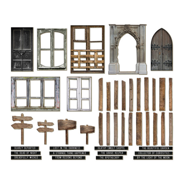 Tim Holtz® Idea-ology™ Paperie - 2024 Halloween Baseboards - Image 3