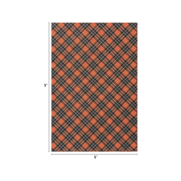 Tim Holtz® Idea-ology™ Paperie - 2024 Halloween Kraftstock Sparkle Plaid - Image 2