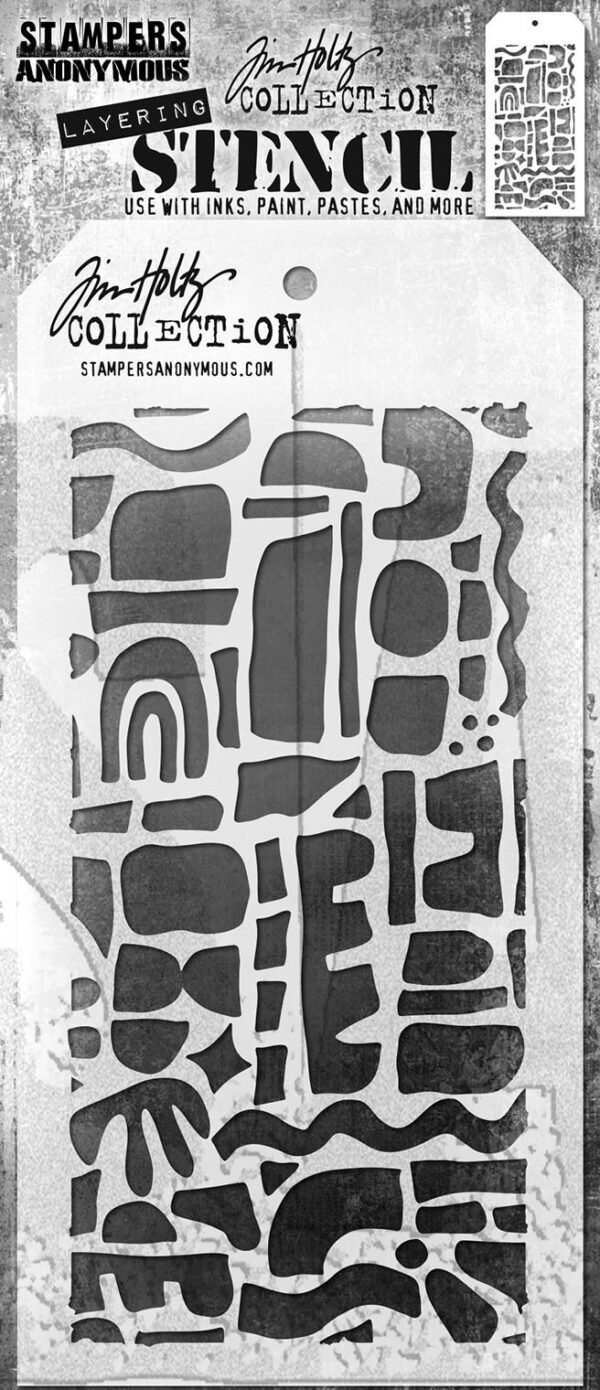 Tim Holtz® Stampers Anonymous Layering Stencils -- Cutout Shapes 1 THS175
