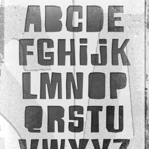 Tim Holtz® Stampers Anonymous Layering Stencils -- Cutout Alpha THS176