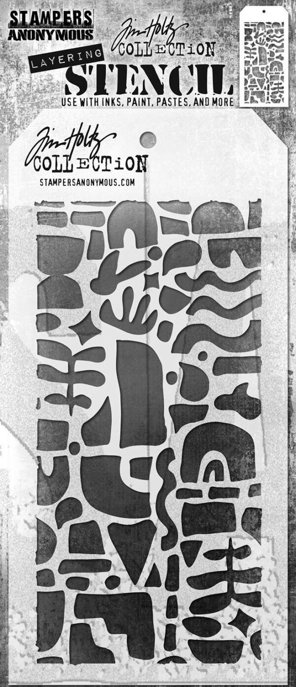 Tim Holtz® Stampers Anonymous Layering Stencils -- Cutout Shapes 2 THS177